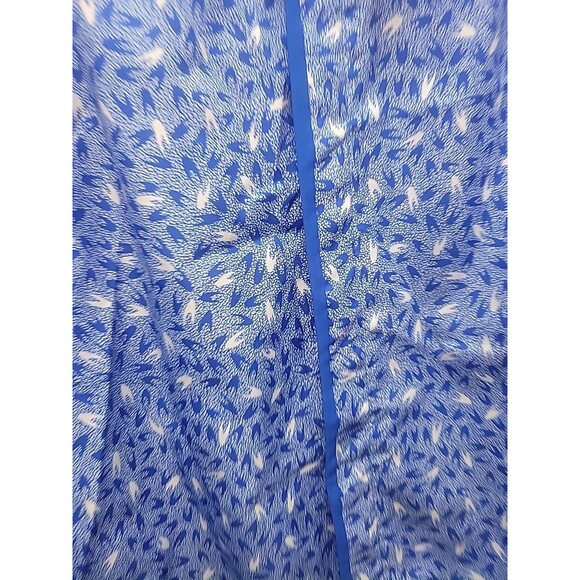 Lady Manhattan vtg 80s Blue Blouse Collared‎ Button Down Top 3X Retro - Picture 4 of 10